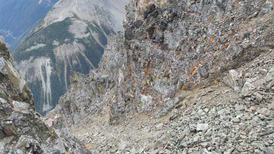 Oh the loose gullies that I had to traverse across or ascend/descend