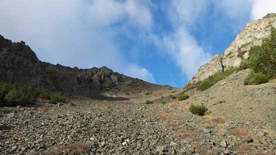 Looking back up this bowl