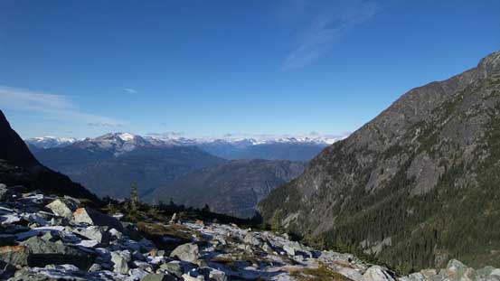 Almost made to Wedgemount Lake, looking back