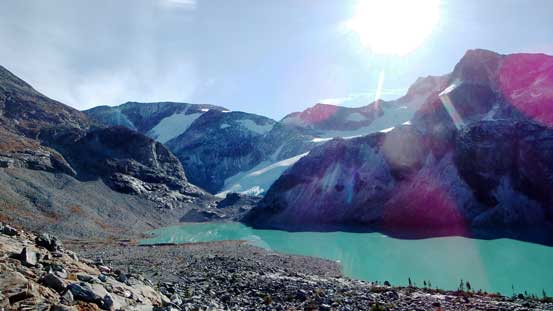 The classic shot of Wedgemount Lake