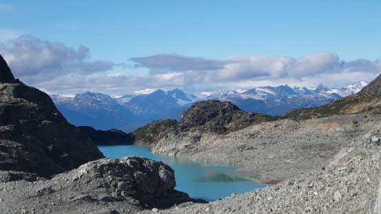 Another look back towards Wedgemount Lake