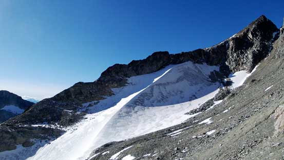 The sexy Ice Arete on one of Mt. Weart's sub-peaks
