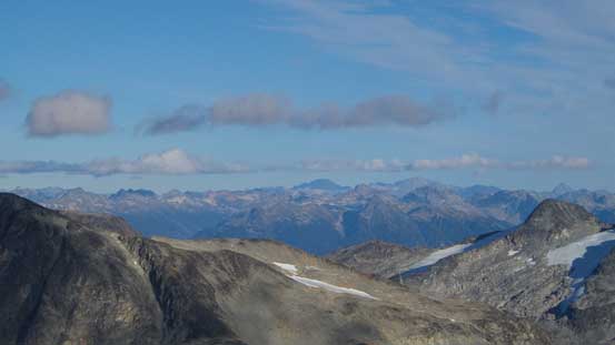 Peaks by Duffey area - the Interior side of Coast Mountains
