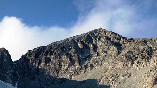 Looking back towards the summit