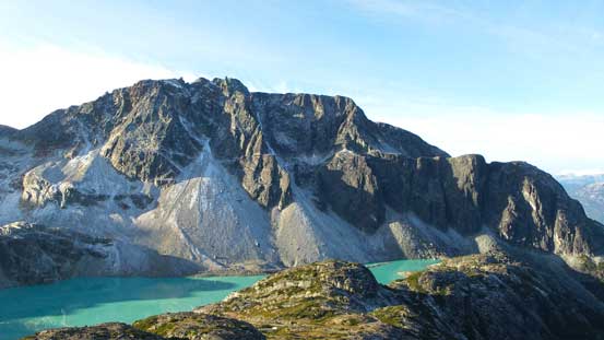 Looking back towards Rethel Mountain and Wedgemount Lake