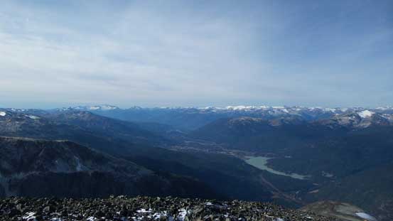 Looking down the Sea-to-Sky Valley