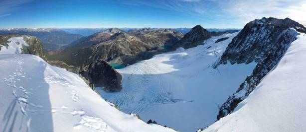 Panorama from the false summit. Click to view large size.