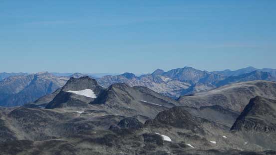 Hibachi Ridge left of center in the foreground