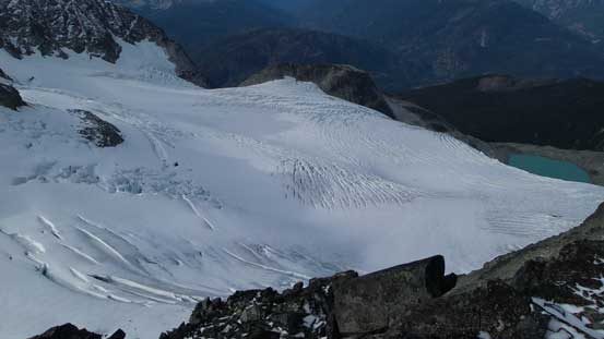 The lower portion of that glacier.