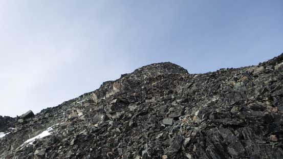 The scrambling along East Ridge
