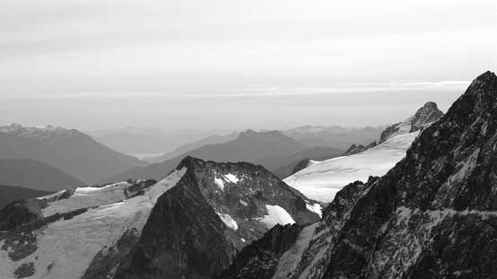 Way in the distance I could see the tip of Harrison Lake