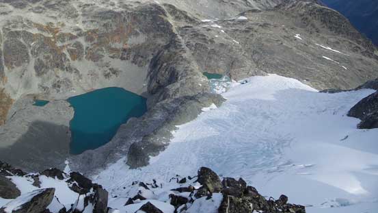 Another glacial lake north of Mt. Moe