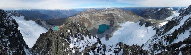 Another panorama from the summit. Click to view large size.