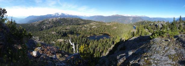 Another panorama from the false summit. Click to view large size.