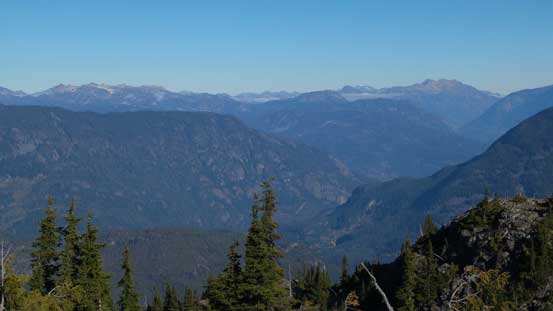 The valley down to Pemberton, with Birkenhead Peak behind on right skyline