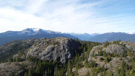 The false summit in the foreground