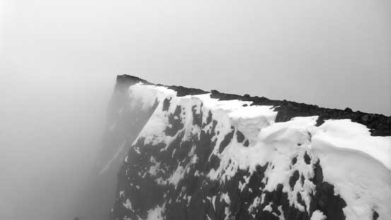 The final summit ridge