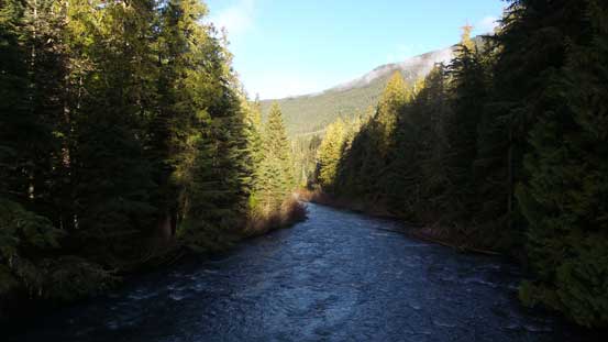 Cheakamus River is raging pretty fast even in November...