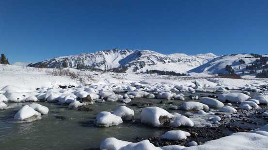 I boulder-hopped across this creek without taking the 'shoes off
