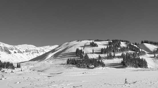 Cinder Cone seen from Cinder Flats