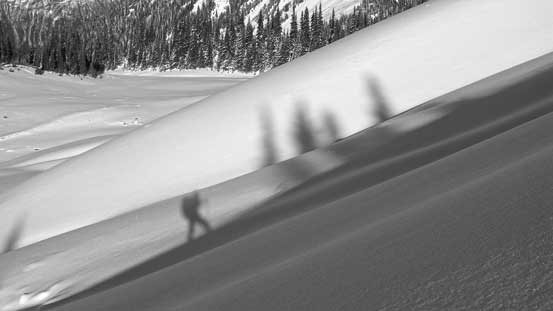 My reflection on the snow ribs