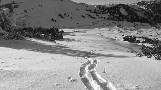 Above the second rise