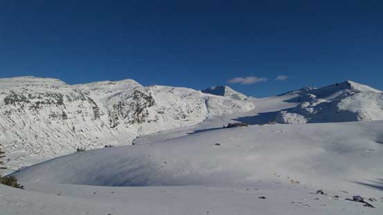 Starting to traverse the crater
