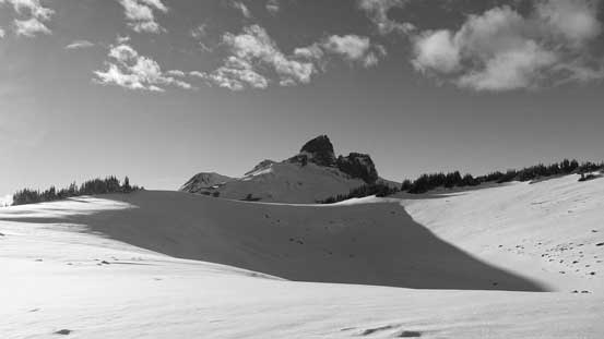 The Black Tusk and the summit crater