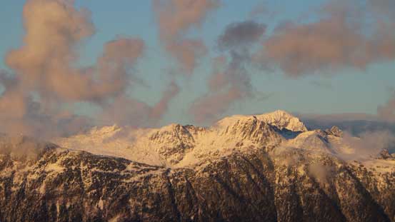 Wedge Mountain looms behind