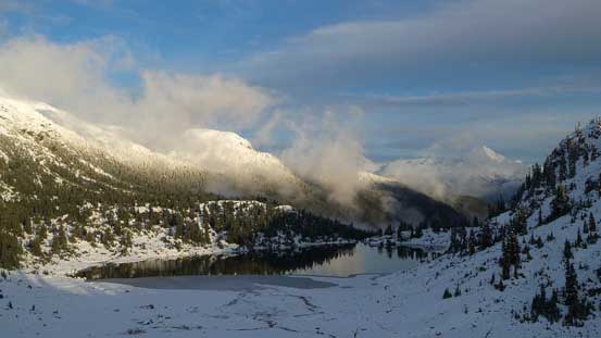 Rainbow Lake in late afternoon