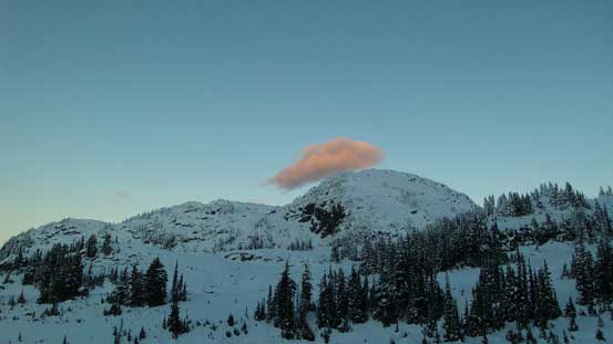 Just about to alpenglow.