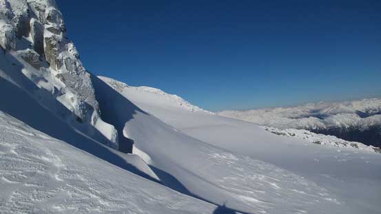 The NE Glacier on the opposite side of this col