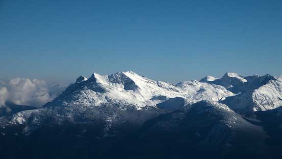 Mt. Currie, with Hibachi Ridge on the far right