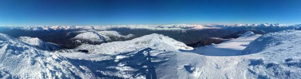 Another panorama from the summit. Click to view large size.