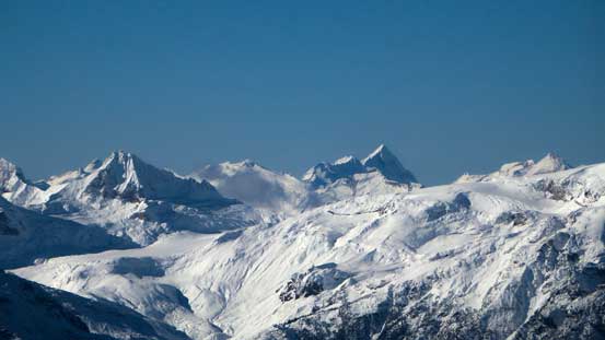 Ashlu Mountain pokes behind, right of center. Mt. Cayley on the far left