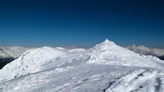The true summit, from a different angle on the plateau
