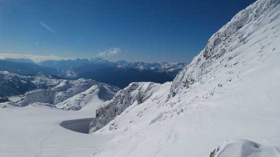 Dropping onto the S. Glacier