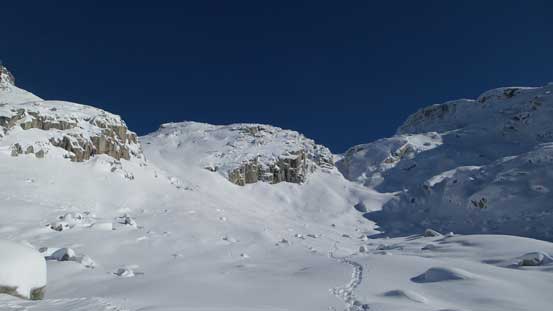 Looking back at the lower bowl