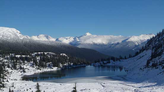 Rainbow Lake in sight again