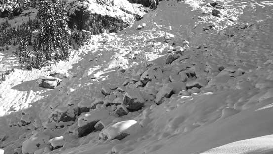 Wish there's more snow to cover those boulders...