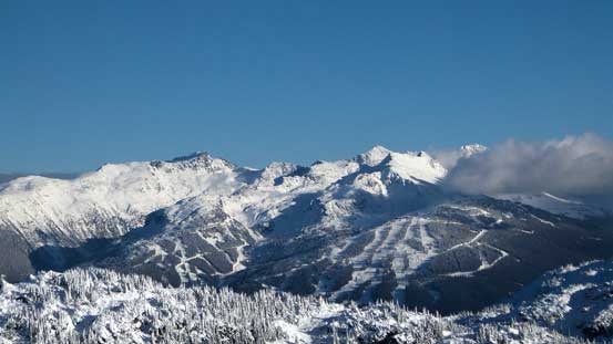 Peaks behind Blackcomb Peak on Spearhead Range