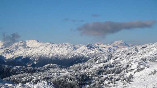 Mt. Sampson in the distance on the right skyline