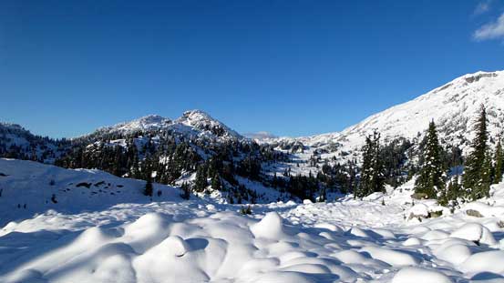 Plodding back to camp