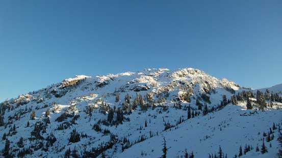 Looking back towards the summit
