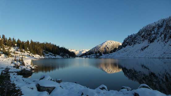Rainbow Lake and the reflections
