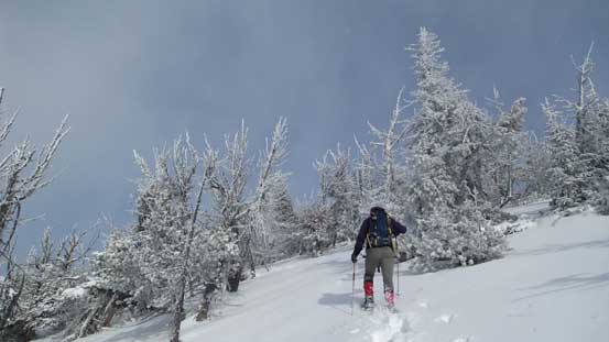 Almost on the ridge now