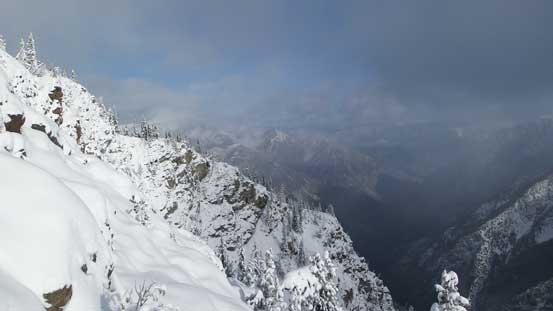 The view opening up towards Lillooet direction