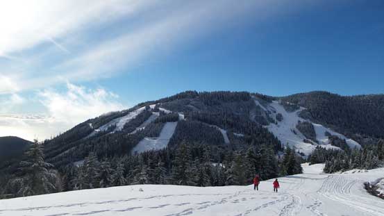 Looking back towards Black Mountain