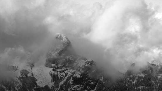 East Lion finally showed up - a peak that I bagged in September