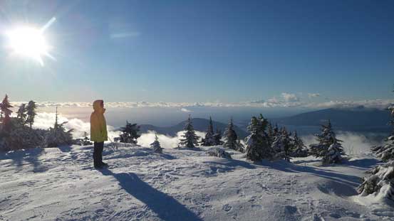 Soaking in the views